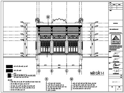 Mẫu bản vẽ nhà thờ họ